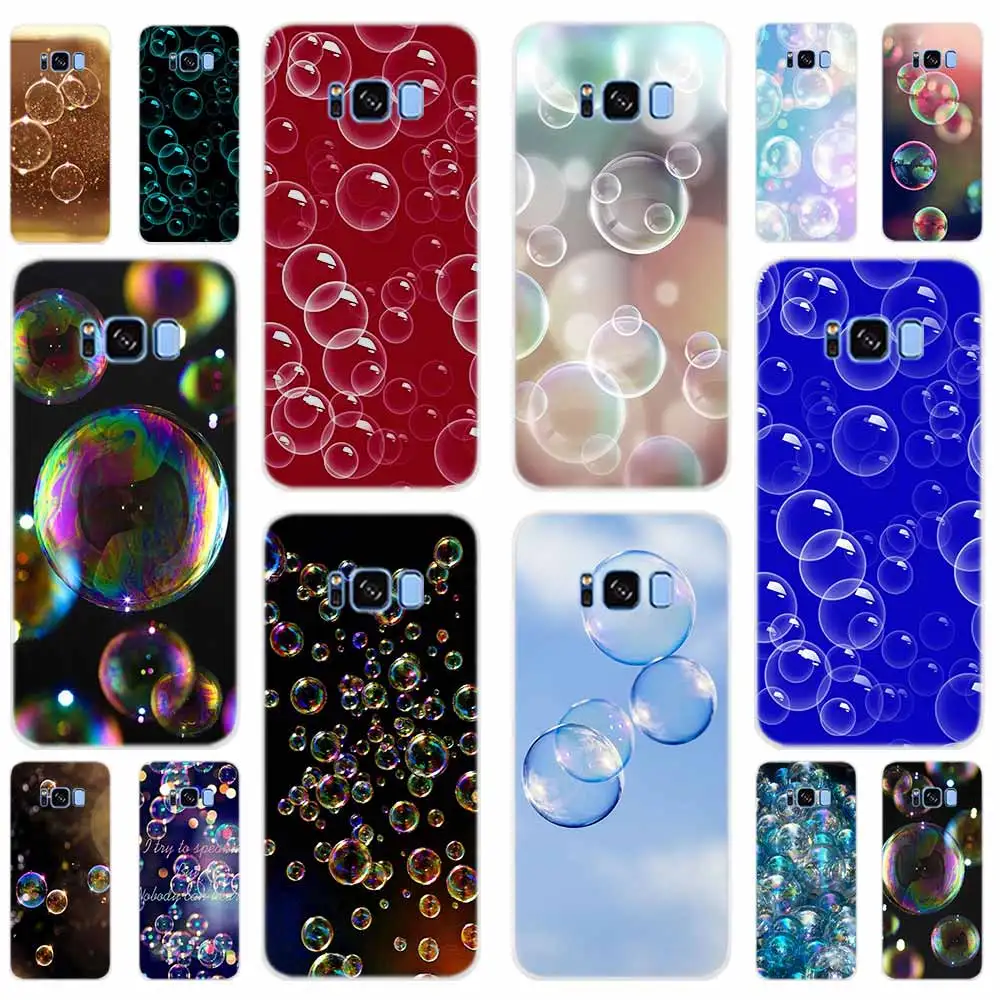 Чехол для телефона с рисунком Samsung Galaxy S8 S9 S10 S20 S21 Plus Cover S10E S7 Edge Uitra bolle di sapone