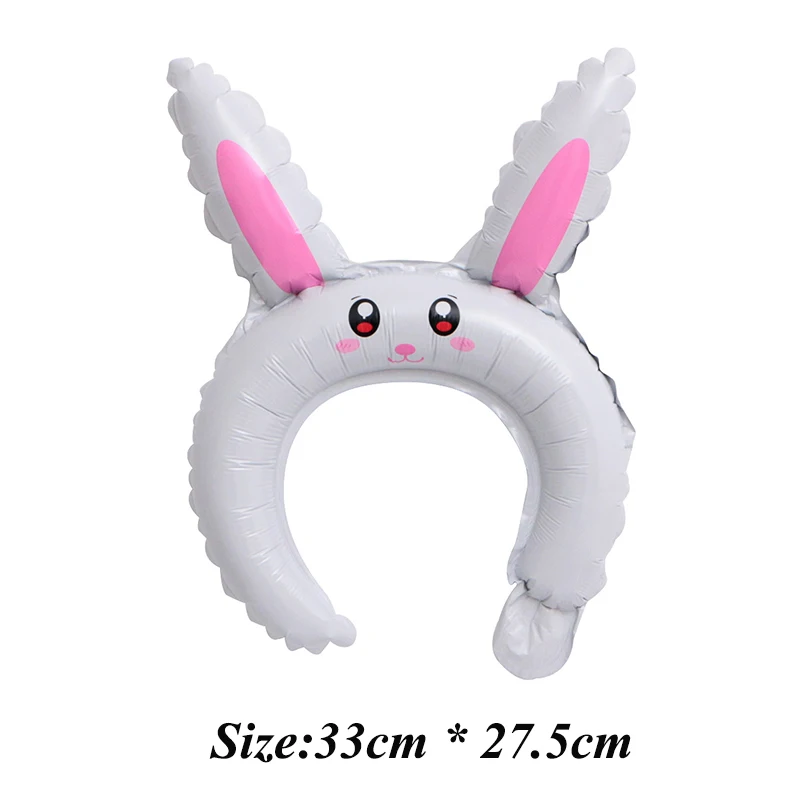 Rabbit 25 50 шт в наборе, милые животные диадема ободок для волос надувные шары Mickey Minnie лягушка "Кролик", "Медвежонок" детских празднований дня рождения Свадебная вечеринка украшения для детских игрушек - Цвет: Rabbit 25