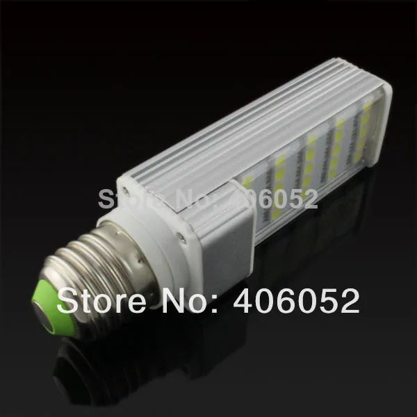 10 шт./лот Алюминиевая СВЕТОДИОДНАЯ Лампа 5 Вт 5050smd 25 светодиодов E27 G24 Светодиодная