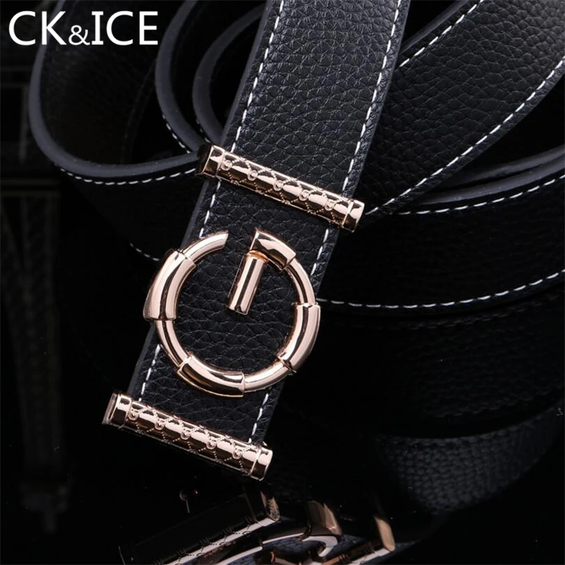 CK & ICE воловья кожа натуральная G ремень для мужчин женщин гладкая Пряжка