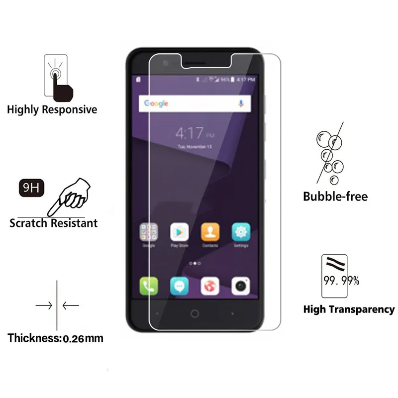Закаленное стекло для ZTE Blade V8 Lite v7 lite Mini A520C защитная пленка экрана искусственное
