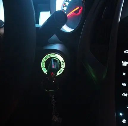 Светящаяся крышка переключателя зажигания из сплава автомобильные аксессуары