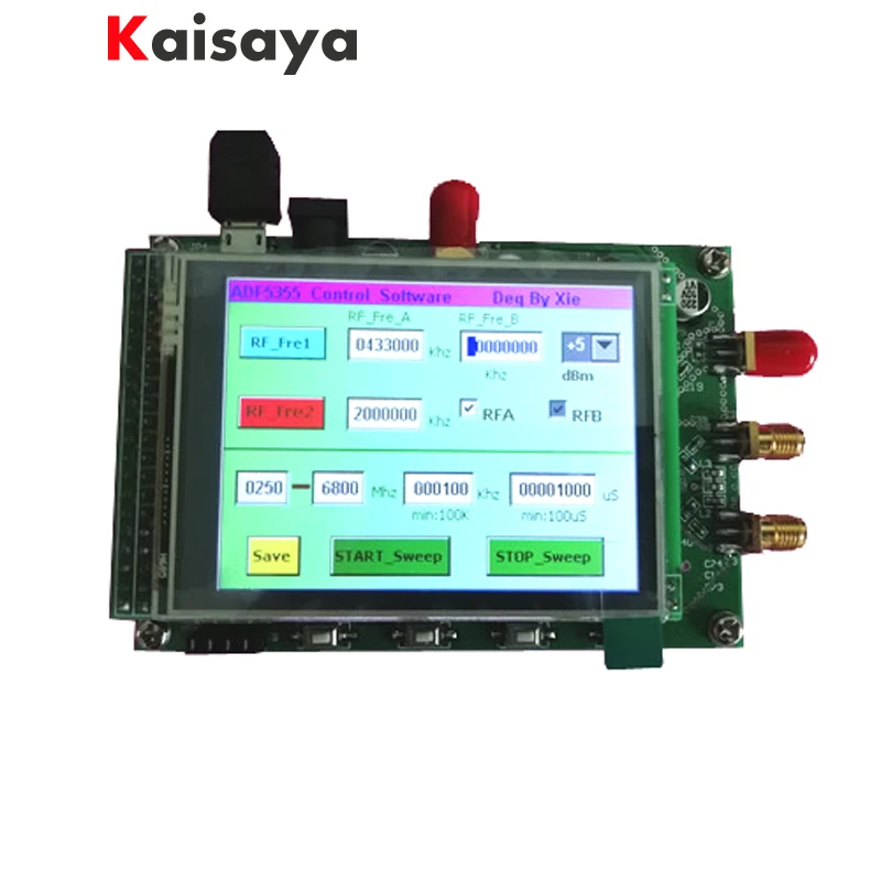 ADF5355 модуль сенсорный цветной экран ЖК-дисплей развертки RF источник сигнала VCO микроволновая частота синтезатор PLL G3-001