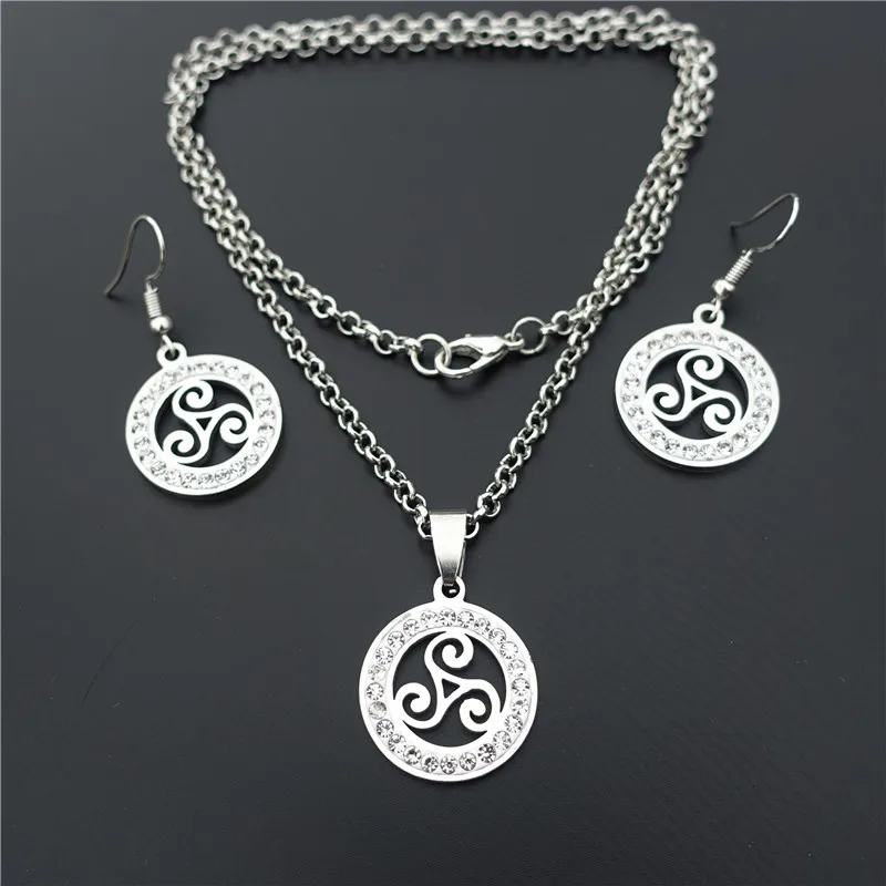 Комплект ювелирных изделий Teen Wolf Triskele разразы Triskelion Allison серебро ожерелье из