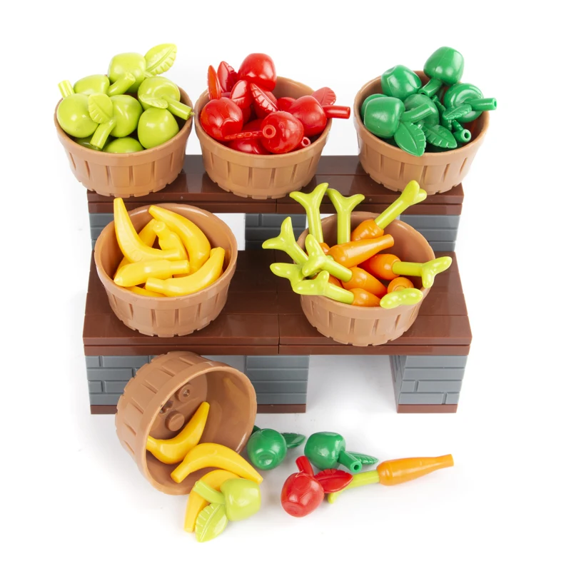 Детский конструктор «Яблоко и банан», C001, для фруктов, моркови