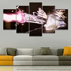 Топ-Номинальная холст печатных 5 шт. комплект ботинки для Маскарадного костюма Anime Soul Eater Death the Kid плакат современного дома декоративные настенные художественные модульные картины