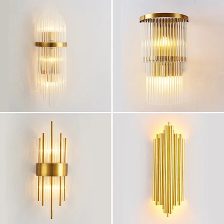 Светильник Настенный Хрустальный Европейский фоновая лампа для гостиной