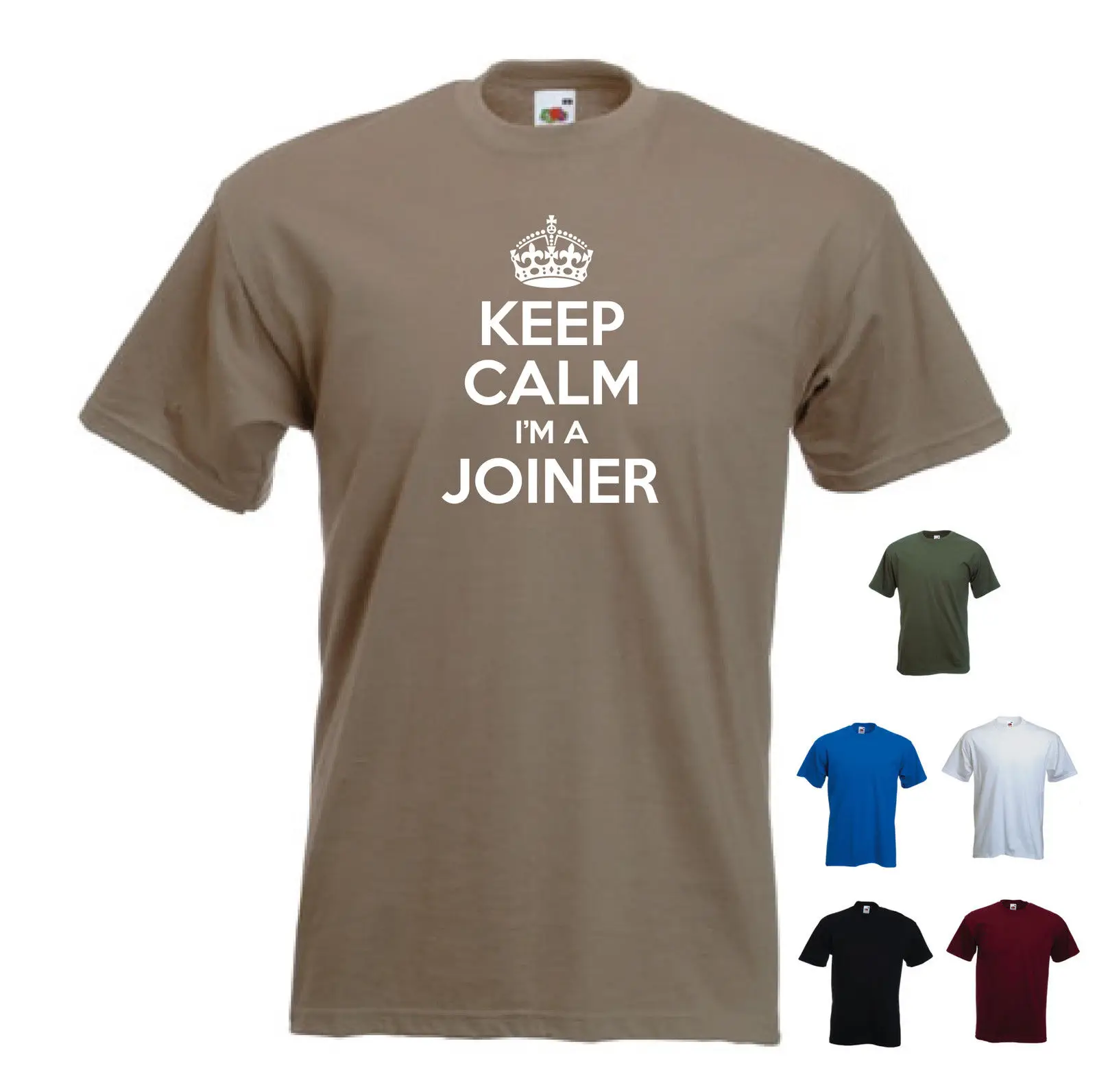 Keep Calm I'm a Joiner столярная деревянная забавная Подарочная футболка новые футболки