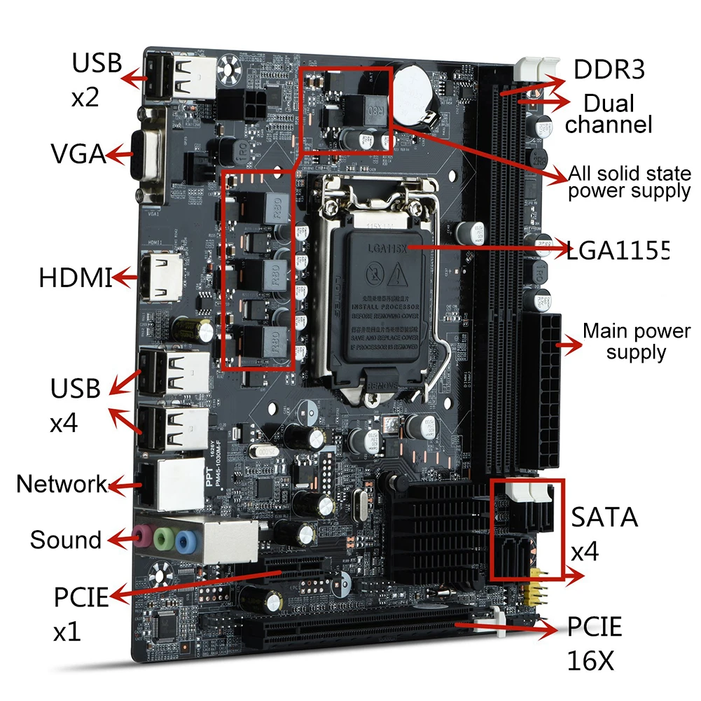 Высокая совместимость практичный 1155 Pin обновление настольного компьютера cpu