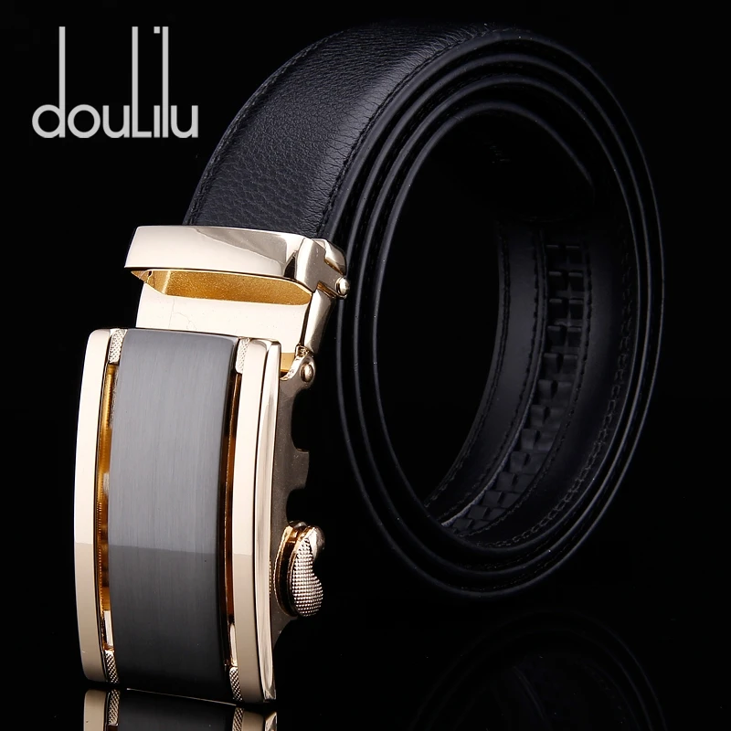 

Men's Cow Business Belt Designer Genuine Leather Strap Automatic Buckle High Quality Luxury Brand Jeans Waistband Belts For Men