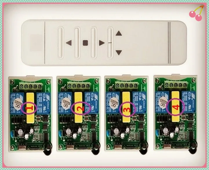 Трубчатый мотор гаражной двери/проекционный экран/жалюзи AC 220 V RF беспроводной