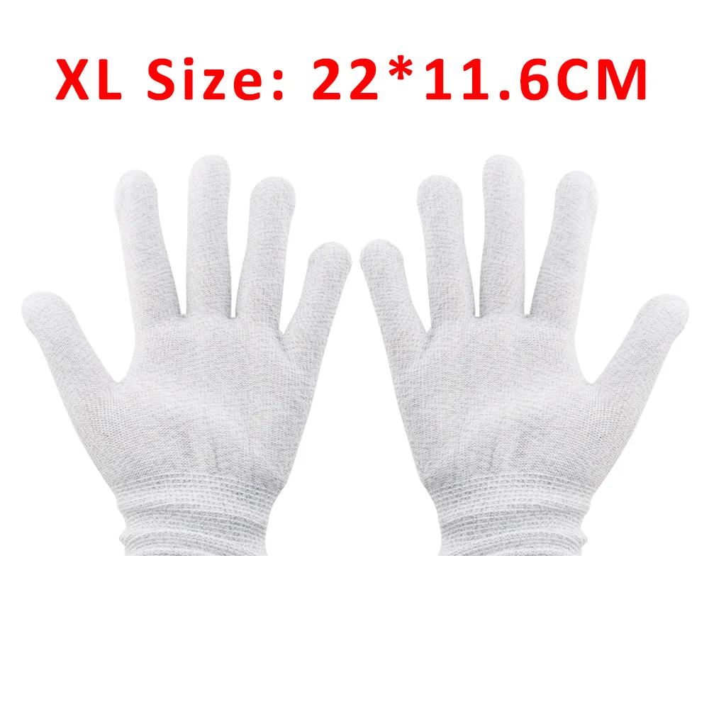 XL Electrode Gloves Портативный мини импульсный массажер для всего тела, электрод для управления мобильным телефоном, EMS стимулятор мышц, терапевтические перчатки, носки, массажеры на запястье - Цвет: XL Electrode Gloves