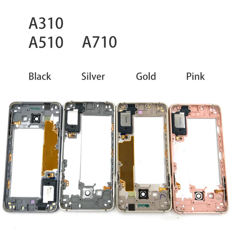 Передняя панель ЖК дисплея для Samsung Galaxy A3 A5 A7 2016 A310F A510F A710F средняя рамка Корпус