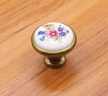 Новое поступление винтажные дверные ручки из Керамического Сплава белая бронза