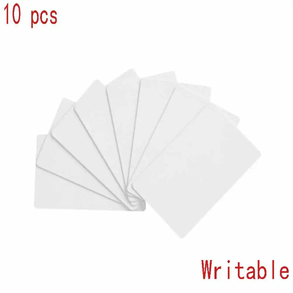 Writable 10 шт. JRGK UID записываемая повторяемая белая карта M1 карта 0 секторная перезаписываемая IC карта контроля доступа может быть повторно стерта - Цвет: Writable