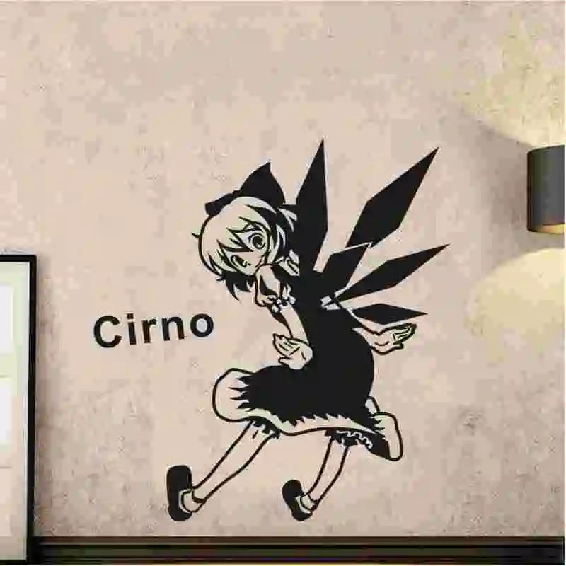 Черно Touhou проект стикер на стену аниме автомобиль наклейка виниловая s Декор