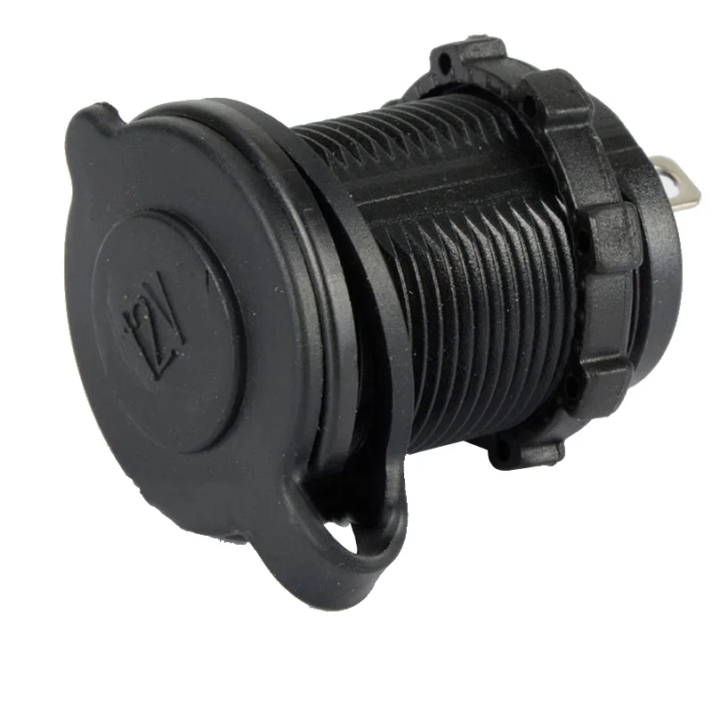 12V 120W мотоцикл автомобиль Лодка аксессуар трактора Водонепроницаемый Зажигалка для сигарет розетка авто-Стайлинг, черный цвет