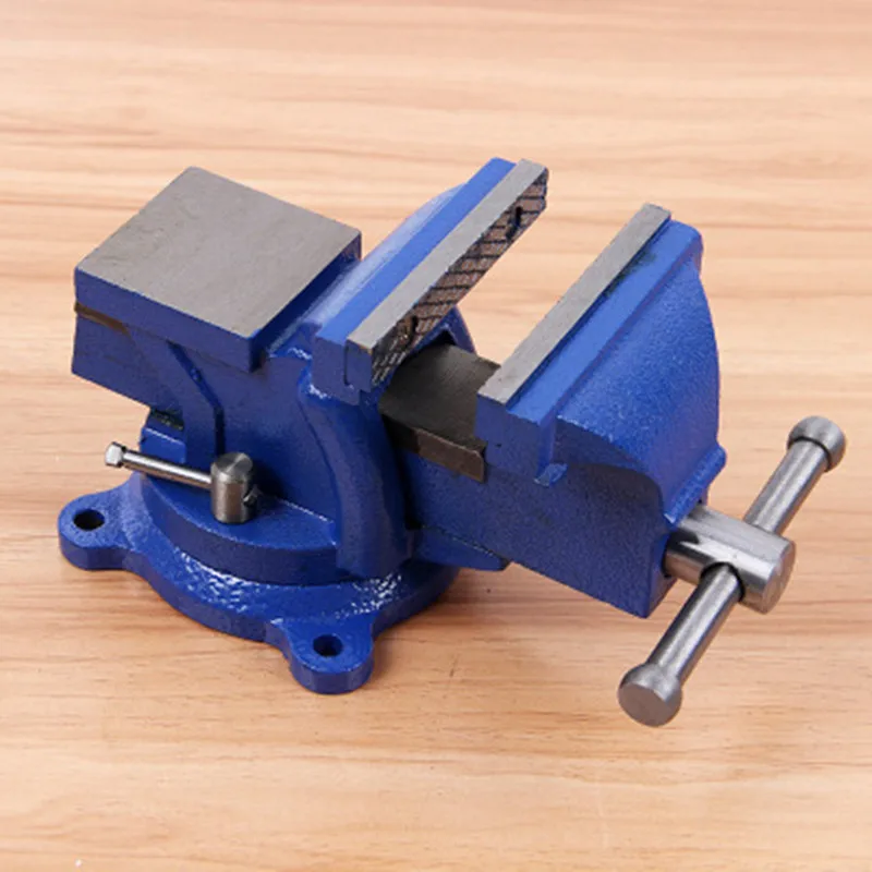 

360 degree 4 inch 100MM table vice vise for Stripping tightening rolling breaking Applicable objects pipes steel wire cables