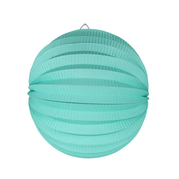 Sky blue Zilue 8 дюймов/20 см плиссе в гармошку бумажный фонарь s арбуз Фонарь Свадебная вечеринка День рождения душ домашний декор события - Цвет: Sky blue