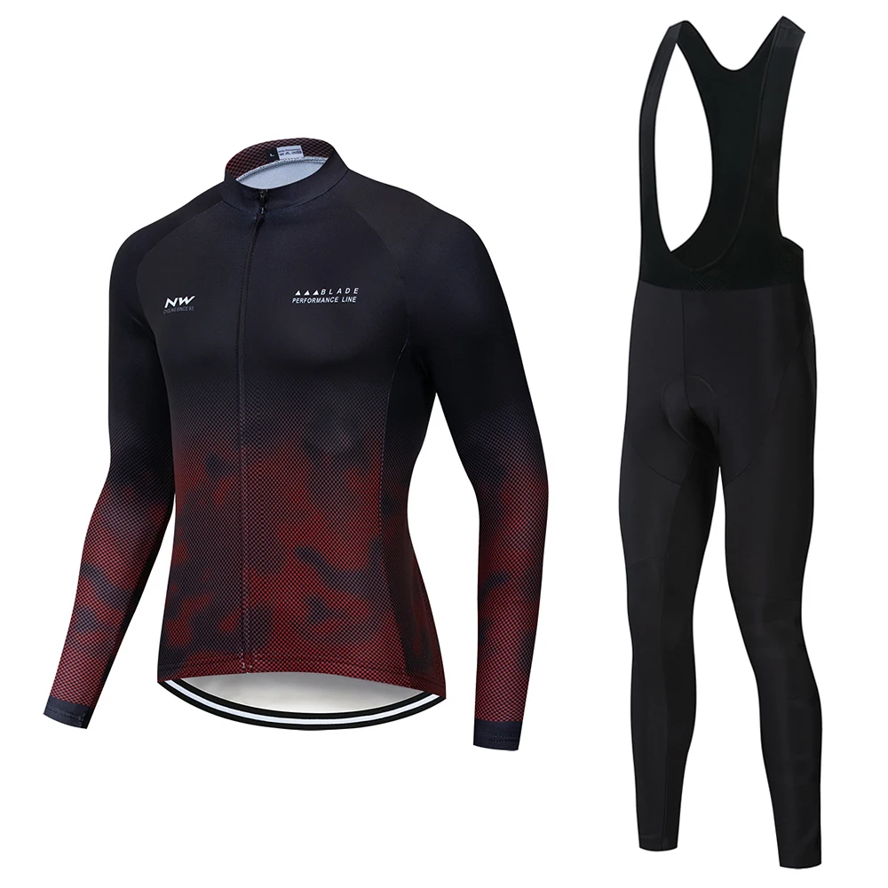NW Pro team гоночный велосипед одежда быстросохнущая Майо Ropa Ciclismo с длинным рукавом