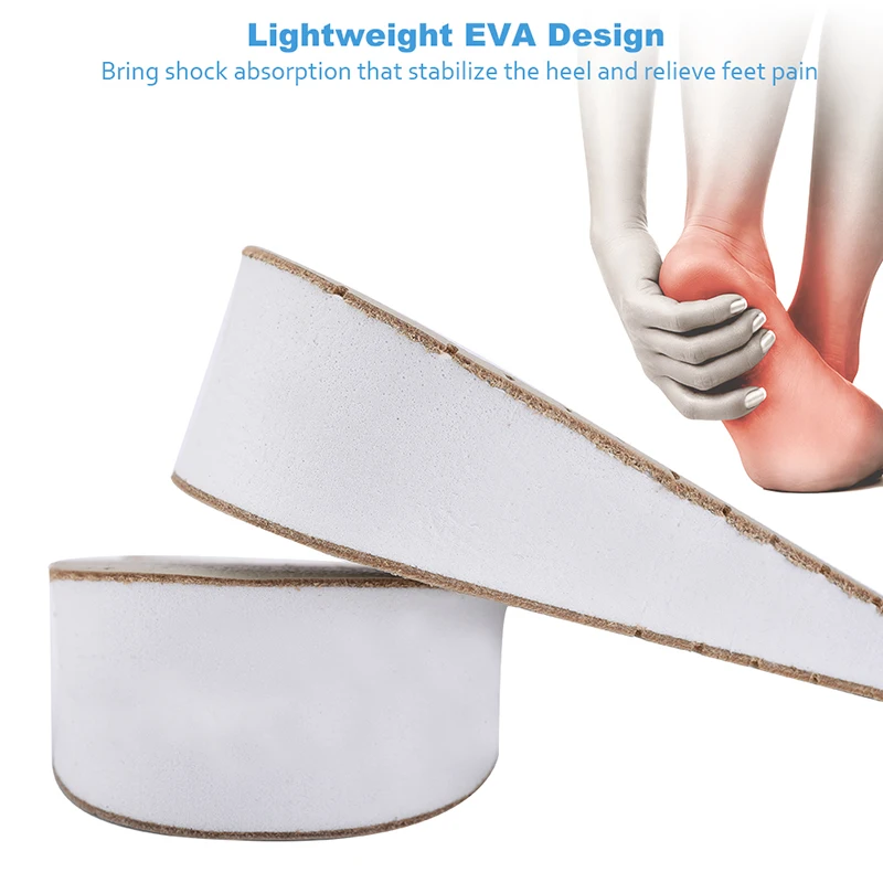Sunvo Half Heighten Insoles Heel Insert Elevator Sports Shoes Pad Invisible Lift Taller for Up 1-4cm Height Increase Insole Pads