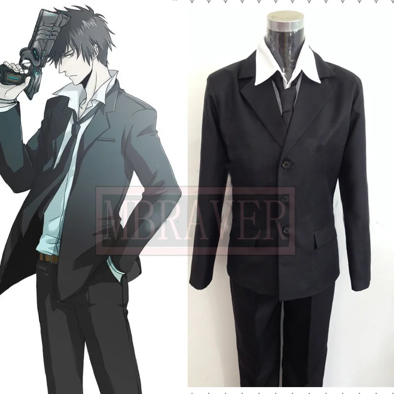 Psycho (милый чудак Pass Kogami Шинья/Ginoza Nobuchika аниме Косплэй костюм черный