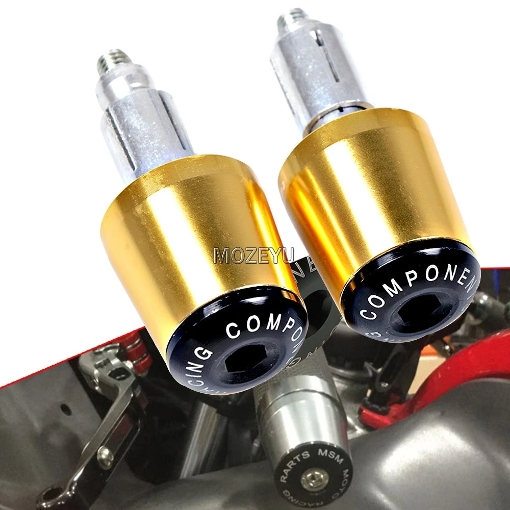 Мотоцикл с ЧПУ 7/8 ''Ручка Бар конечных весов ручки Кепки для Kawasaki Ninja 650R ER 6F 6N ER6F