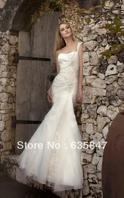 2015Beautiful Wedding Dress Mermaid Bridal Gown 2013 E1318 | Свадьбы и торжества