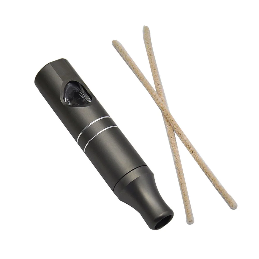 Металлическая трубка для травы со встроенной стеклянной чашей сигарет серия