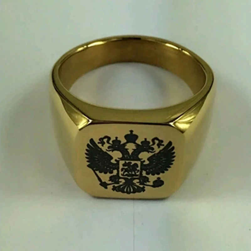 MANGOSKY России перстень Титан Нержавеющая сталь кольцо байкерские Для мужчин из