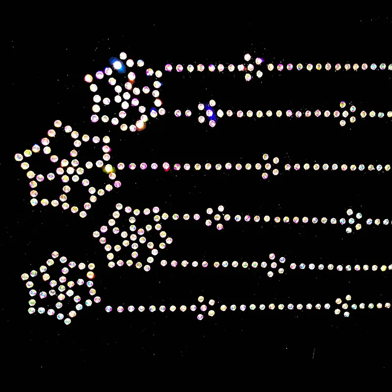 Наклейки в виде рождественских снежинок 2 шт./лот термоклейкие аппликационные