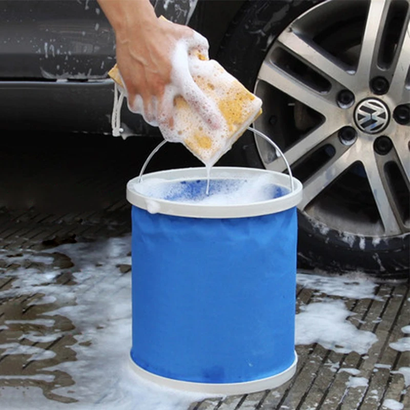 Автомобильное складное ведро портативное для рыбалки походов на открытом