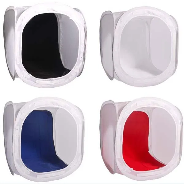 

photographic accessory 20" 50x50cm Photo Studio Shooting Tent Light Box SoftBox Kit with 4 Backdrops