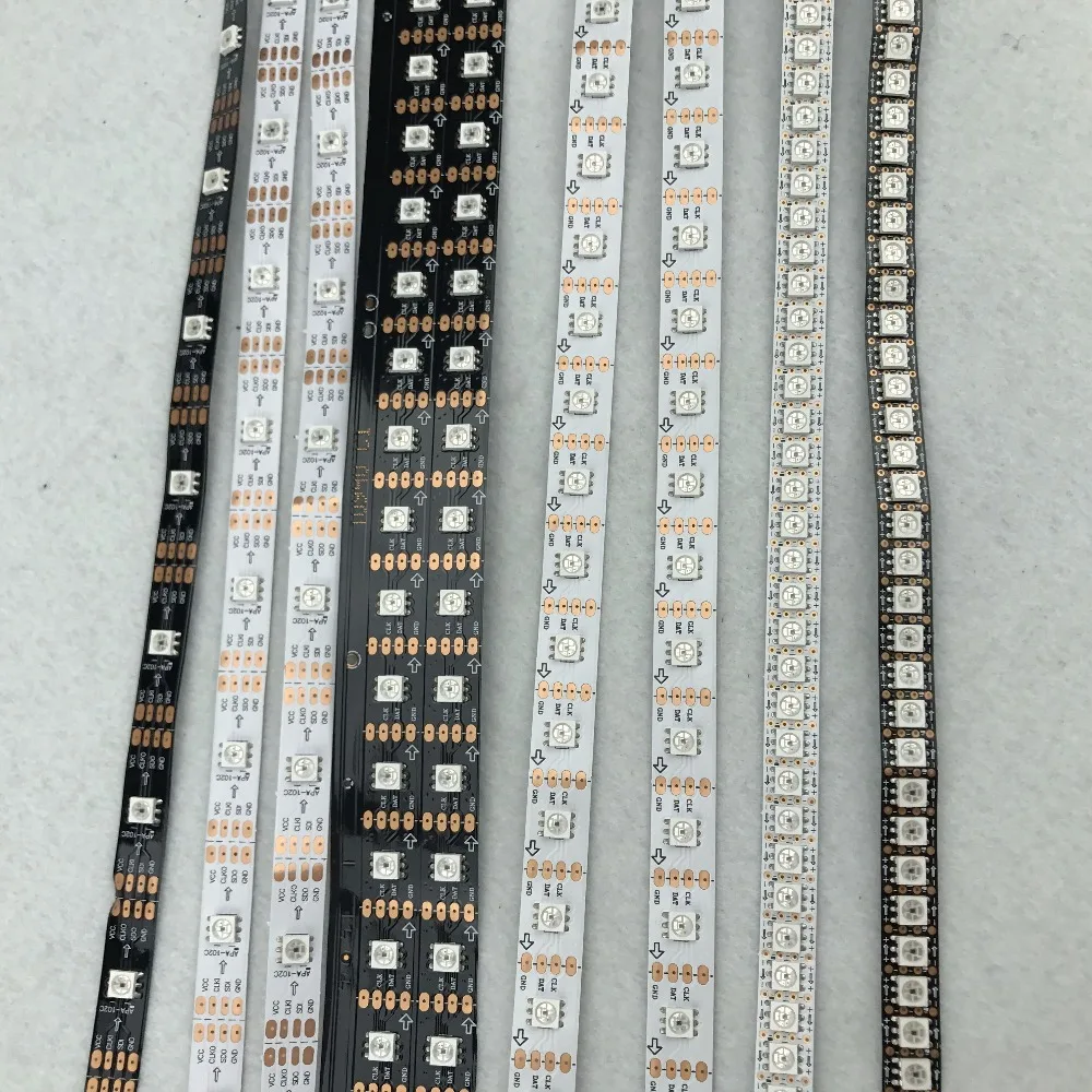 30/60/144 светодиодов/m DC5V SK9822 адресуемые RGB полноцветные светодиодные пиксельные