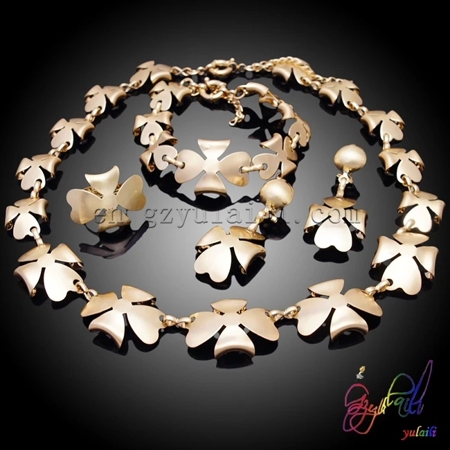 Оптовая продажа Изящные Ювелирные изделия Бразильское золото набор ювелирных