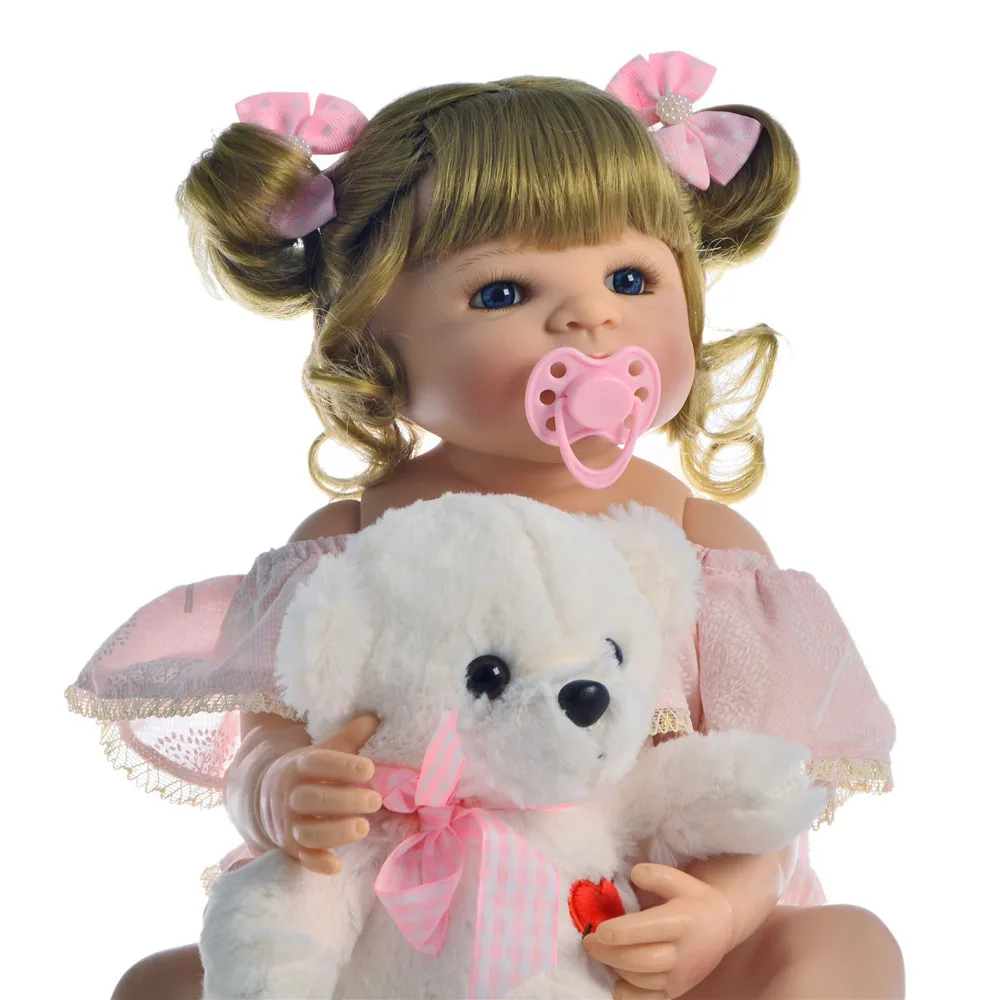 23 Inch Bebes Reborn Girl Doll Full Silicone reborn baby dolls vinyl newborn princess toddler babies gift boneca sexual realista | Игрушки и