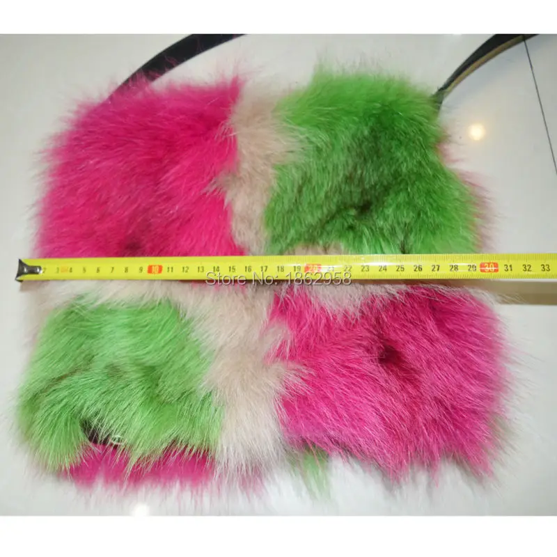 SJ773 2016 Winter Fashion Designer Colorful Fox Fur Bags Girl | Украшения и аксессуары
