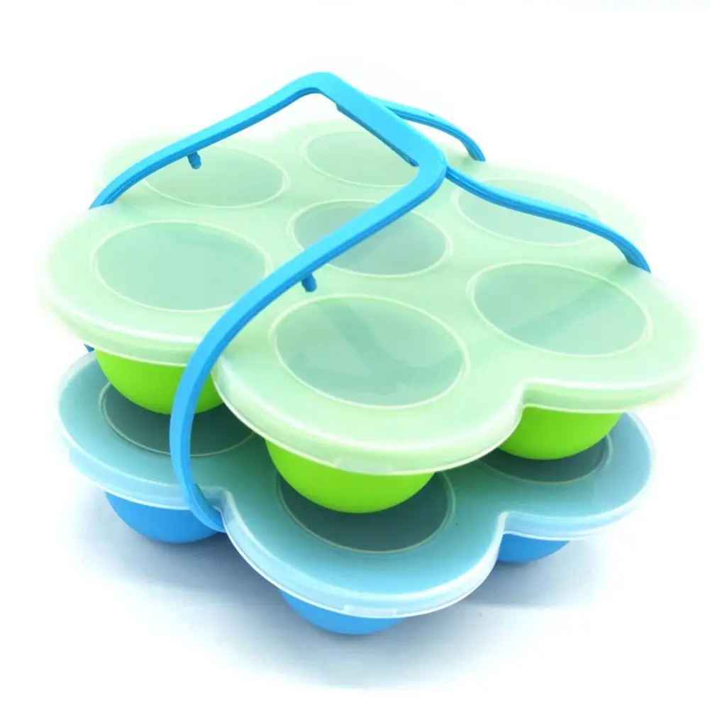 Силиконовая полка для яиц с ручками многофункциональная форма укусов 7