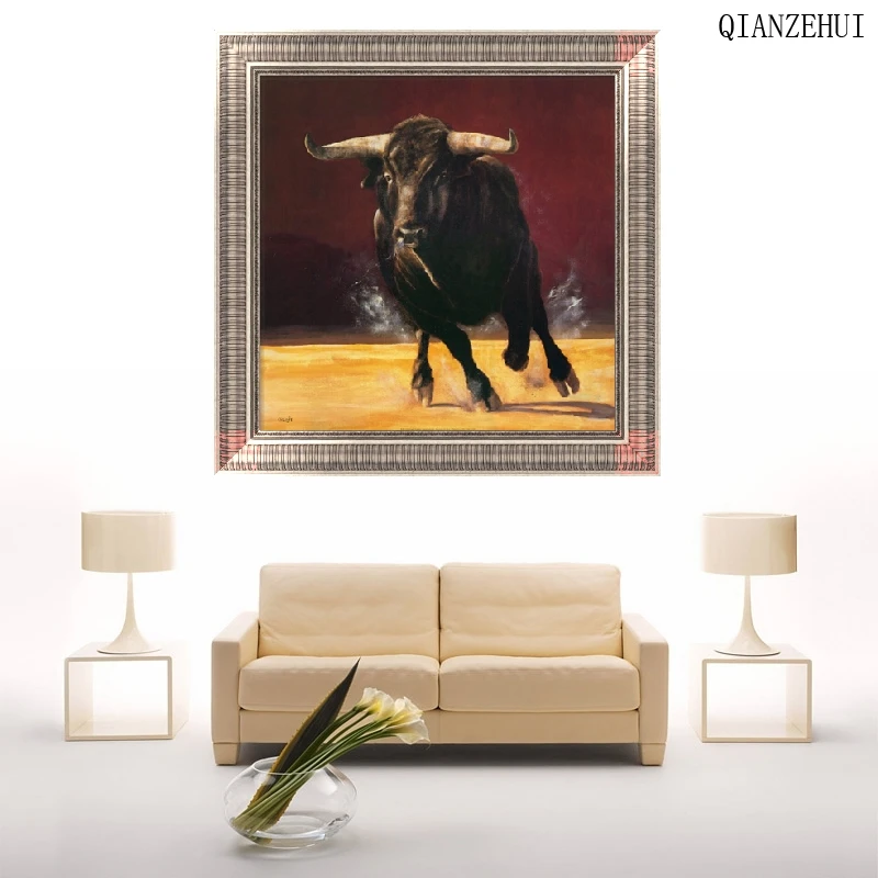 QIANZEHUI DIY Стразы пластиковые изделия алмазная Черная Серия животных вышивка