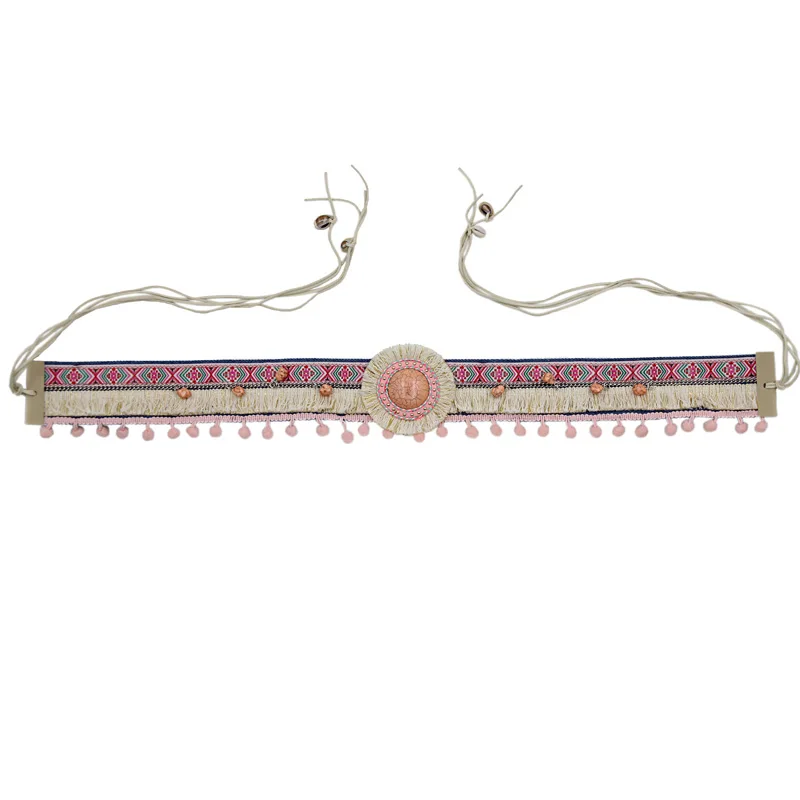 Женский богемный пояс с бахромой украшение ручной работы аксессуары для одежды в