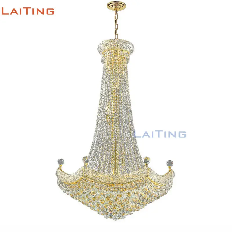 LAITING D24 &quotХрустальная люстра в форме короны Золотая Мода хромированные