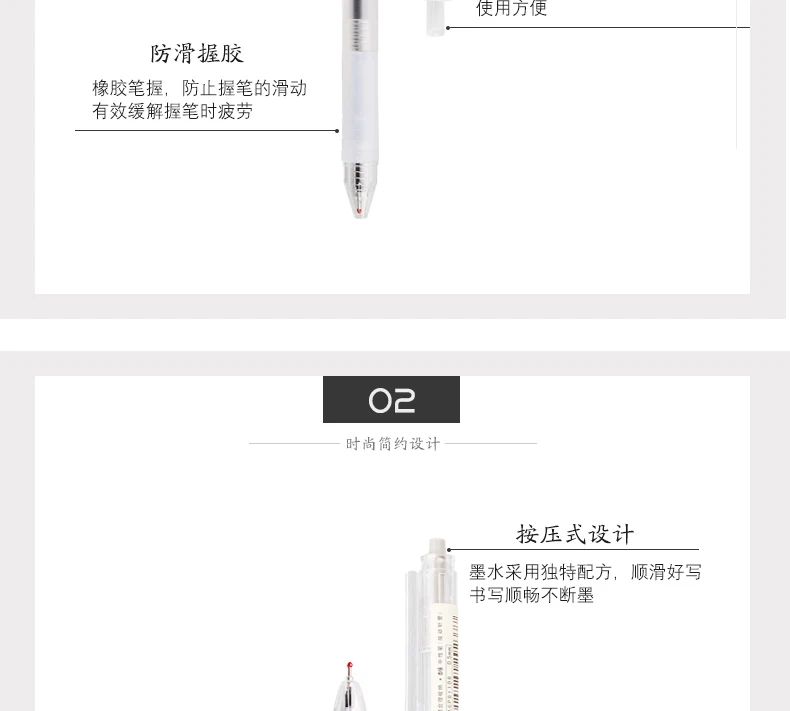 10/20 шт M& G MUJI стильная гелевая ручка с ароматом серии 0,5/0,35 мм гелевая ручка простая матовая черная ручка для пресса коробка для ручек