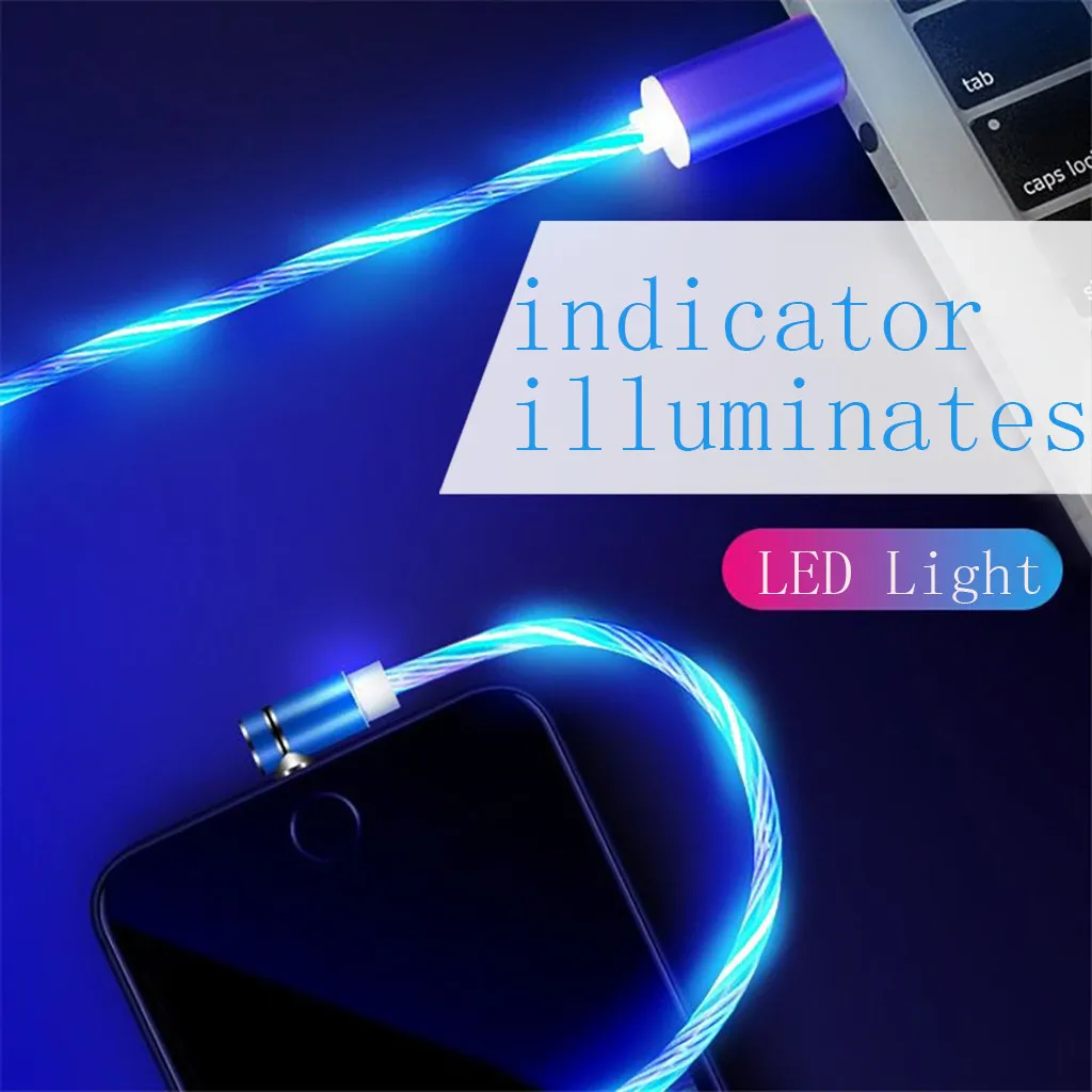 Кабель для зарядки EPULA цветной светодиодный источник света на 90 градусов USB Type C