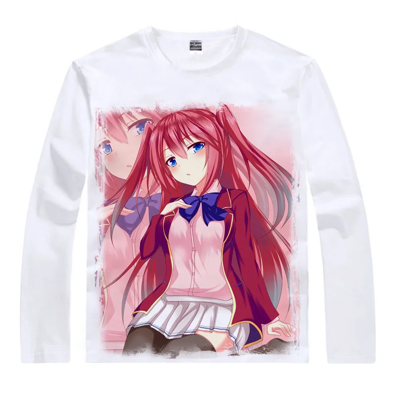 Classroom of the Elite T-Shirts Multi-style Long Sleeve Shirts Kiyotaka Ayanokouji Suzune Horikita Airi Sakura Cosplay Shirt images - 6