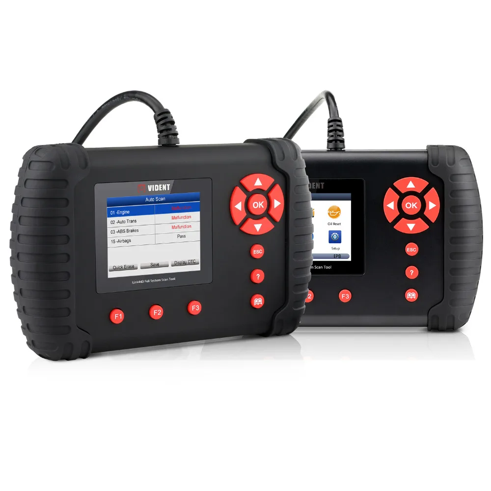 VIDENT iLink440 4 Система диагностический инструмент, двигатель ABS воздушная подушка SRS код передачи читать/Очистить EPB лучше, чем NT414