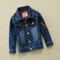 2019 spring and autumn new childrens clothing boy denim jacket embroidery childrens childrens denim