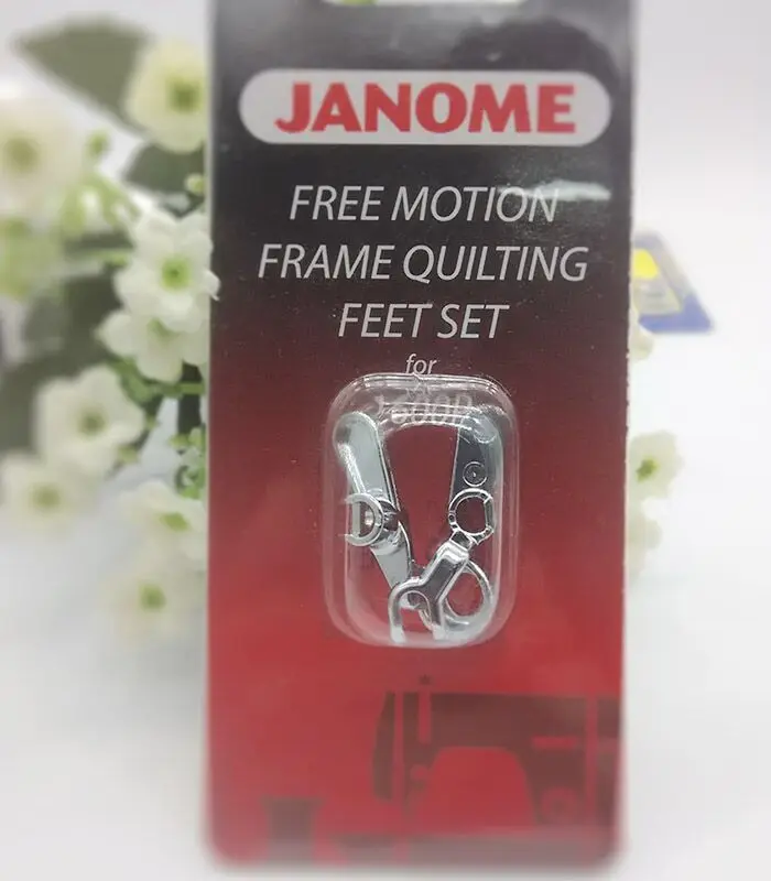 

JANOME Free Motion Frame Quilting Feet Set for 1600p Convertible Free Motion Frame Quilting Feet Set # 767-434-005