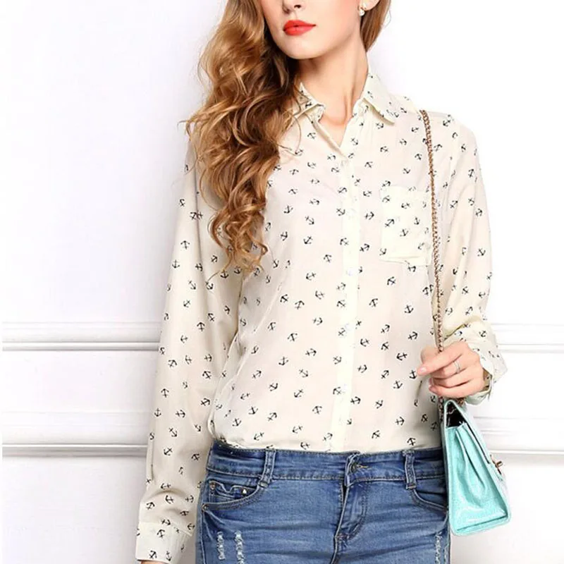 2019 модная женская шифоновая рубашка с воротником-стойкой пикантные дизайнерские