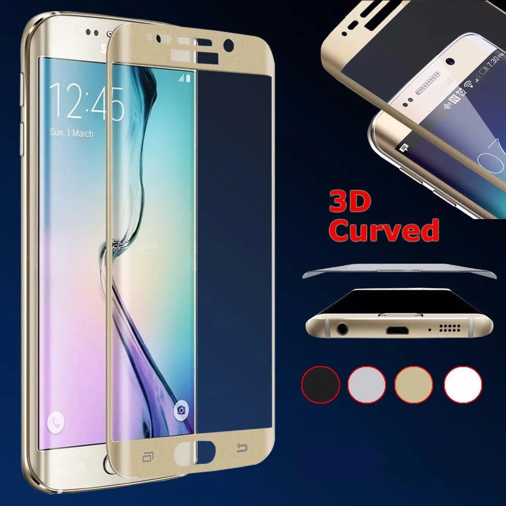 

Изогнутая защитная пленка из закаленного стекла с полным покрытием для Samsung Galaxy S6 Edge & Plus