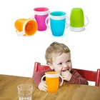 360 градусов можно поворачивать детская развивающая Питьевая чашка с ручками антипроливная детская тренировочная Герметичная Бутылка Для Воды MBG0432